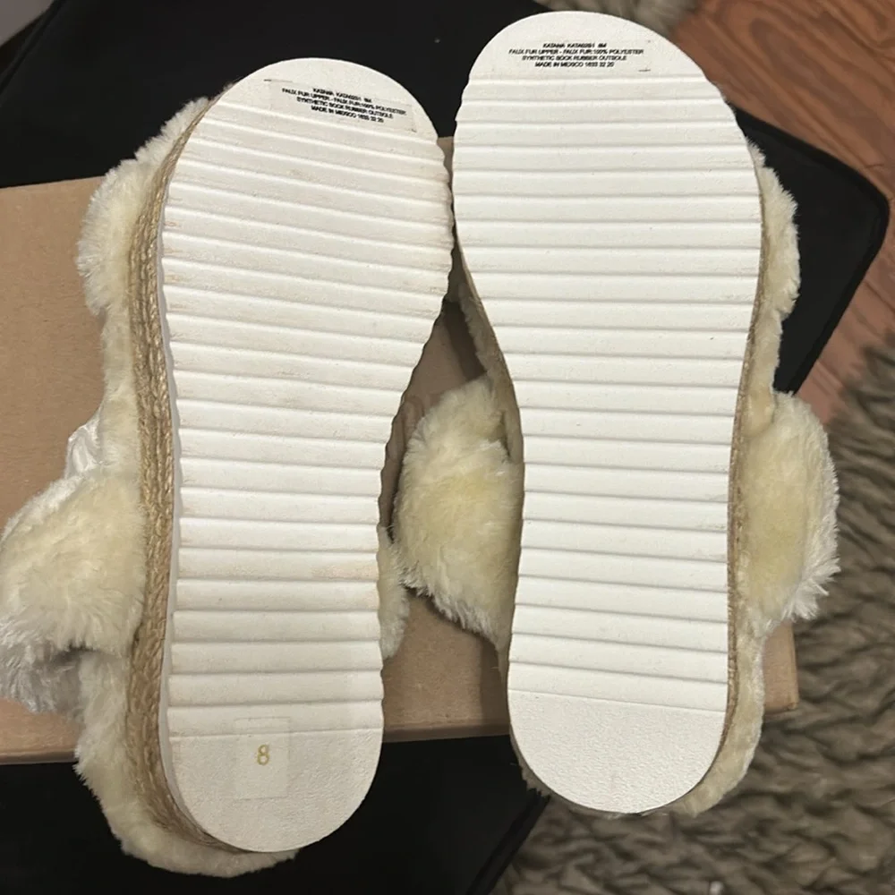 Steve Madden Fur Wedge Sandal